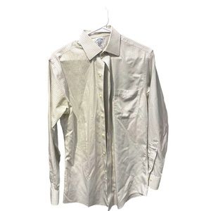 Like new dress shirt white with pen stripes